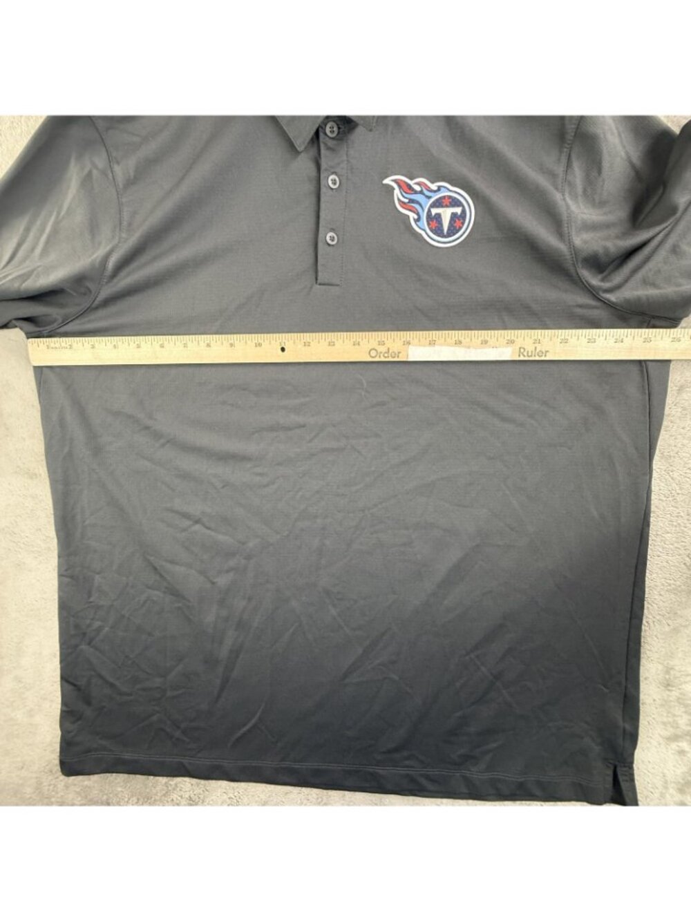 Tennessee Titans Shirt Mens 2XL Gray NFL Football Nike Dri Fit Golf Polo - Picture 8 of 12